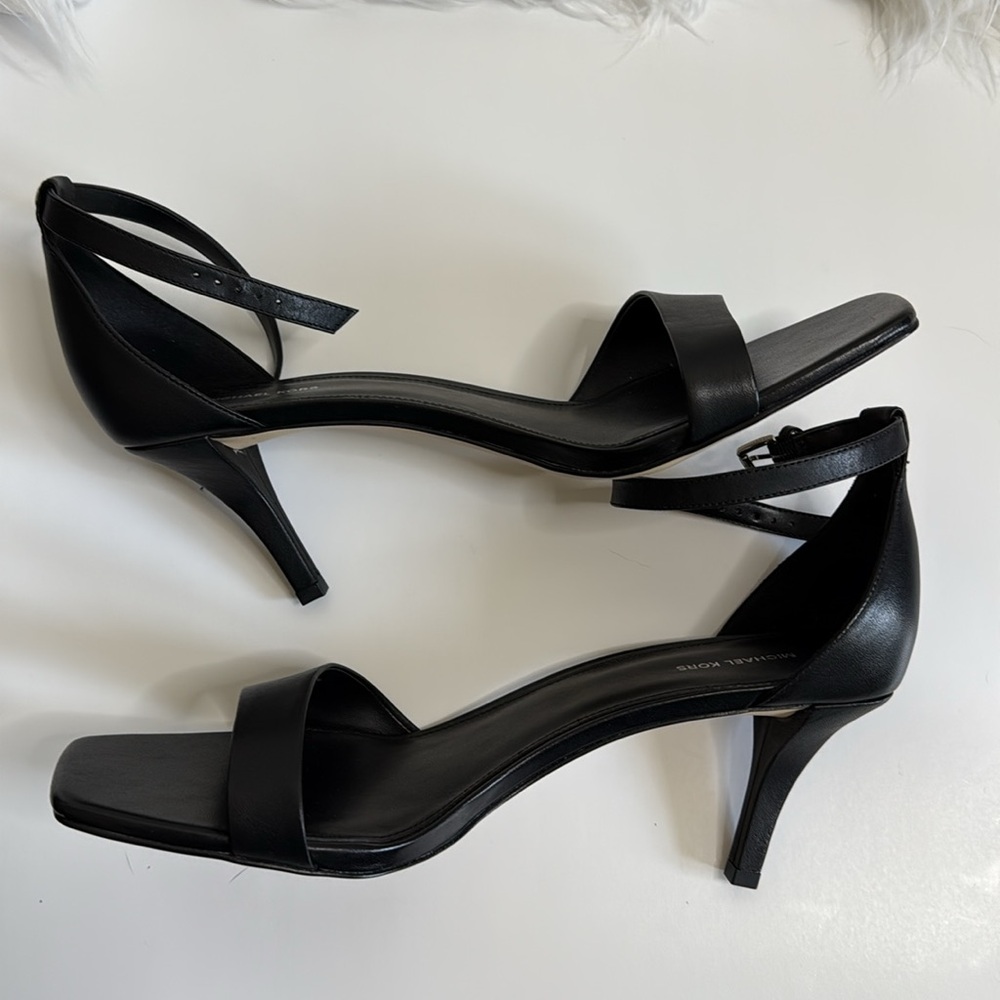 Michael Kors Black Jaida Heeled Sandals Size 11 - Picture 3 of 9